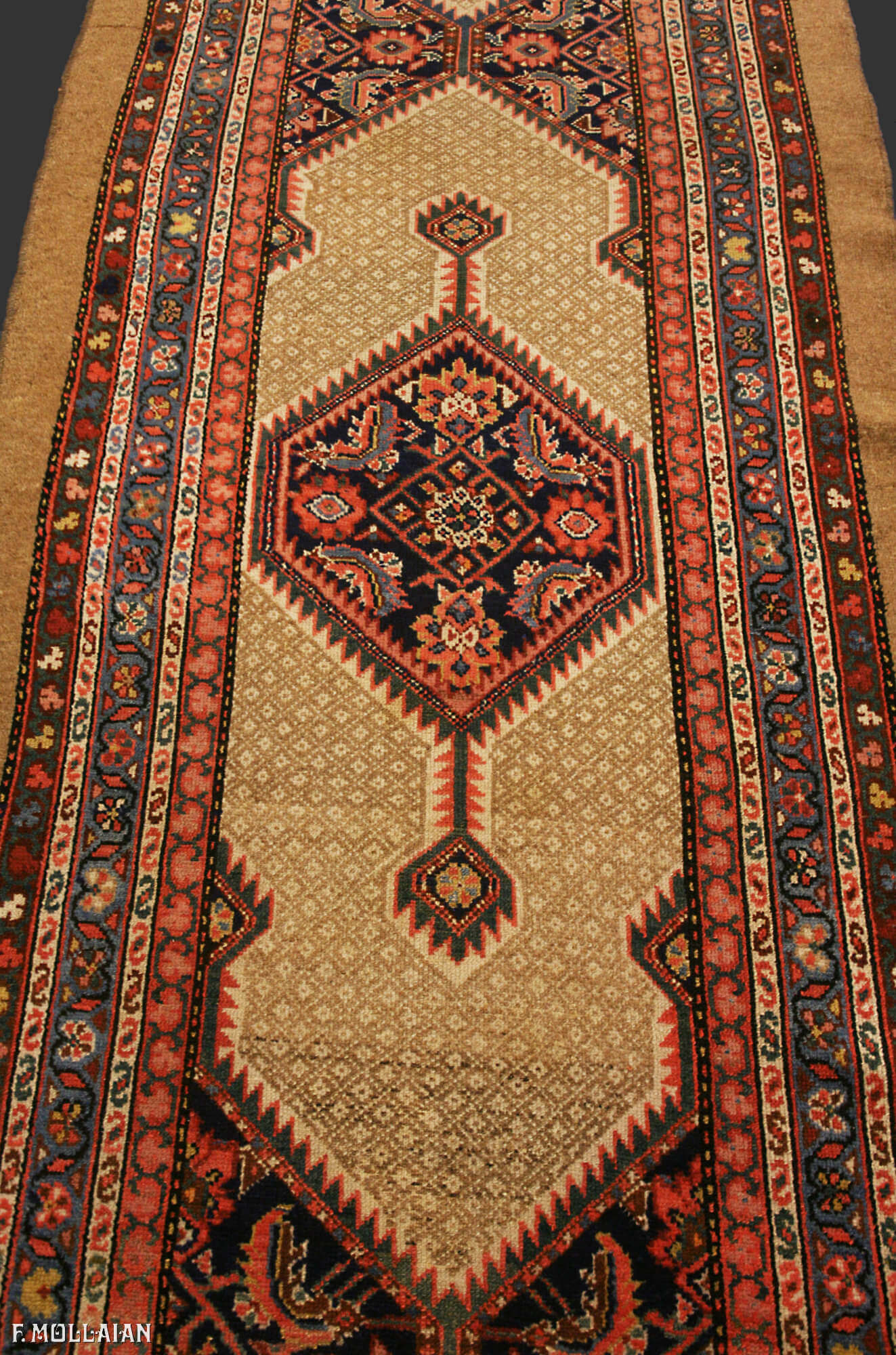 Tapis Couloir Persan Antique Hamedan n°:67831312